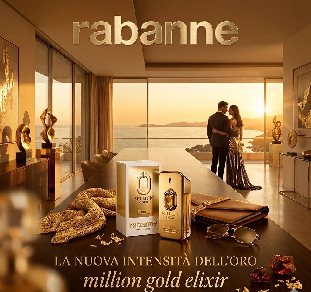 Rabanne 1 Million Gold Eau de Parfum Intense 50ml - Uomo