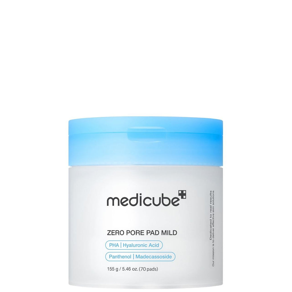 MEDICUBE Zero Pore Pad Mild - Pads Esfolianti con Acido Ialuronico 70 pz