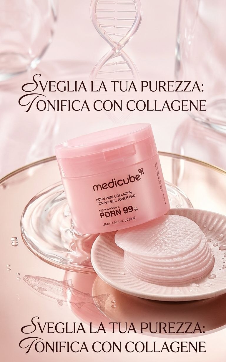 Medicube PDRN Pink Collagen Toning Gel Toner Pad 120ml