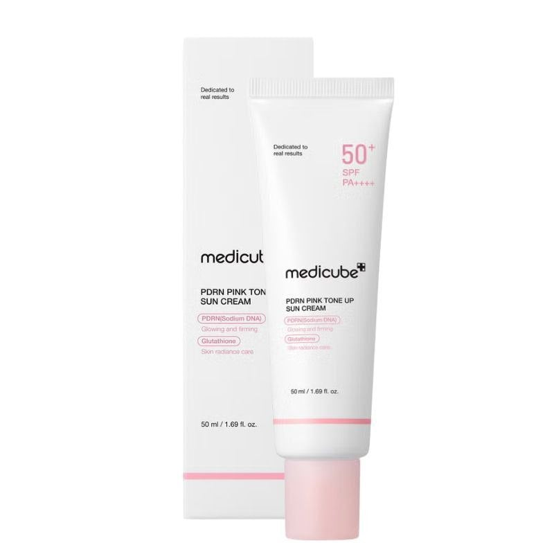 MEDICUBE PDRN Pink Tone Up Sun Cream SPF 50+ VISO